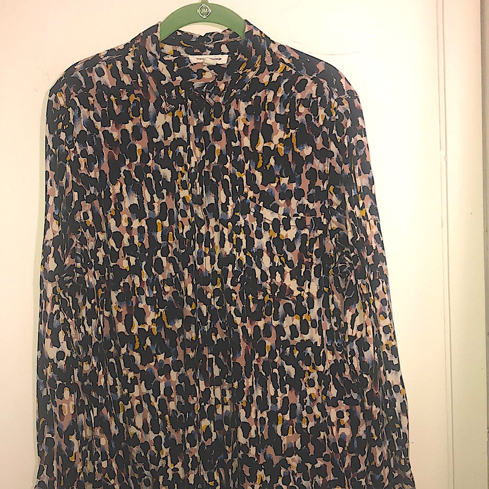 Beach Lunch Lounge Colorful Long Sleeve Blouse